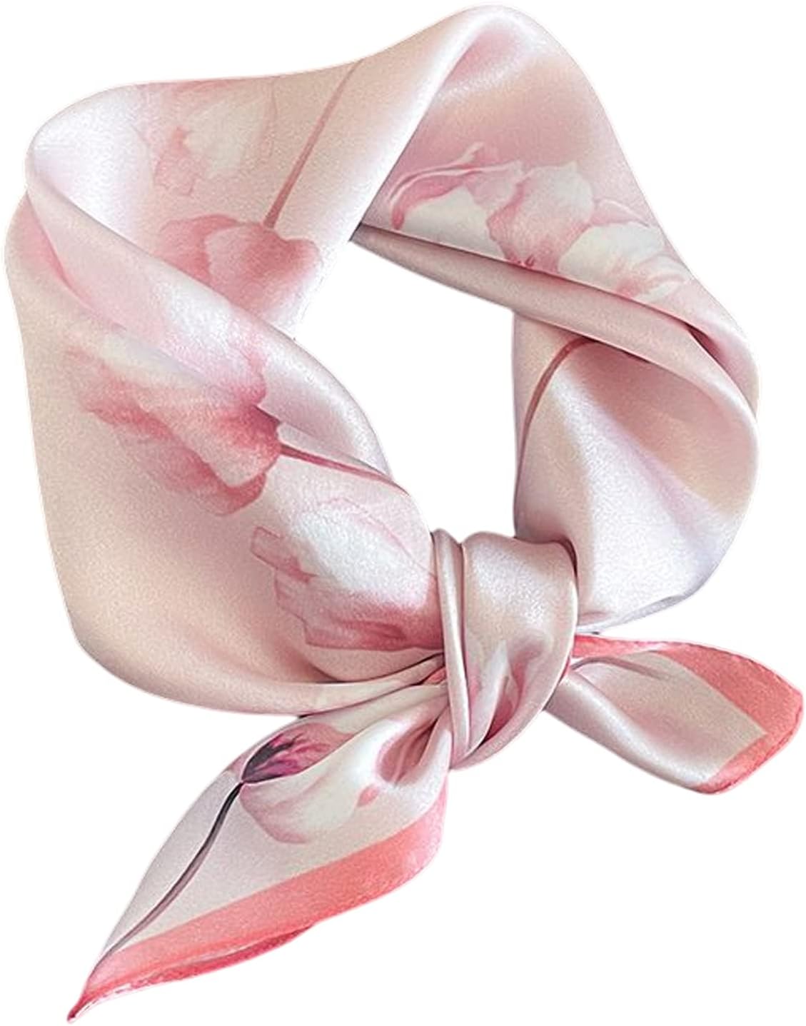 Aufeel 100% Real Mulberry Silk Women Small Square Neck Scarfs 21" Lightweight Headscarf Printed Neckerchief Gift Packed