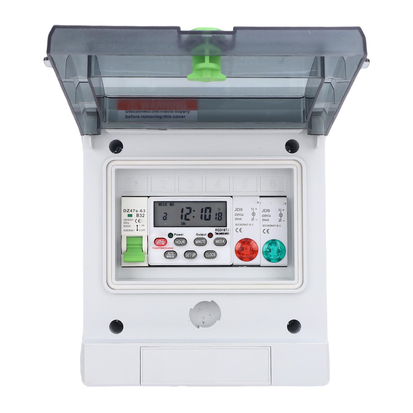 KIMISS 32A Outdoor Water Proof Timer Control Box Reliable Digital Switch