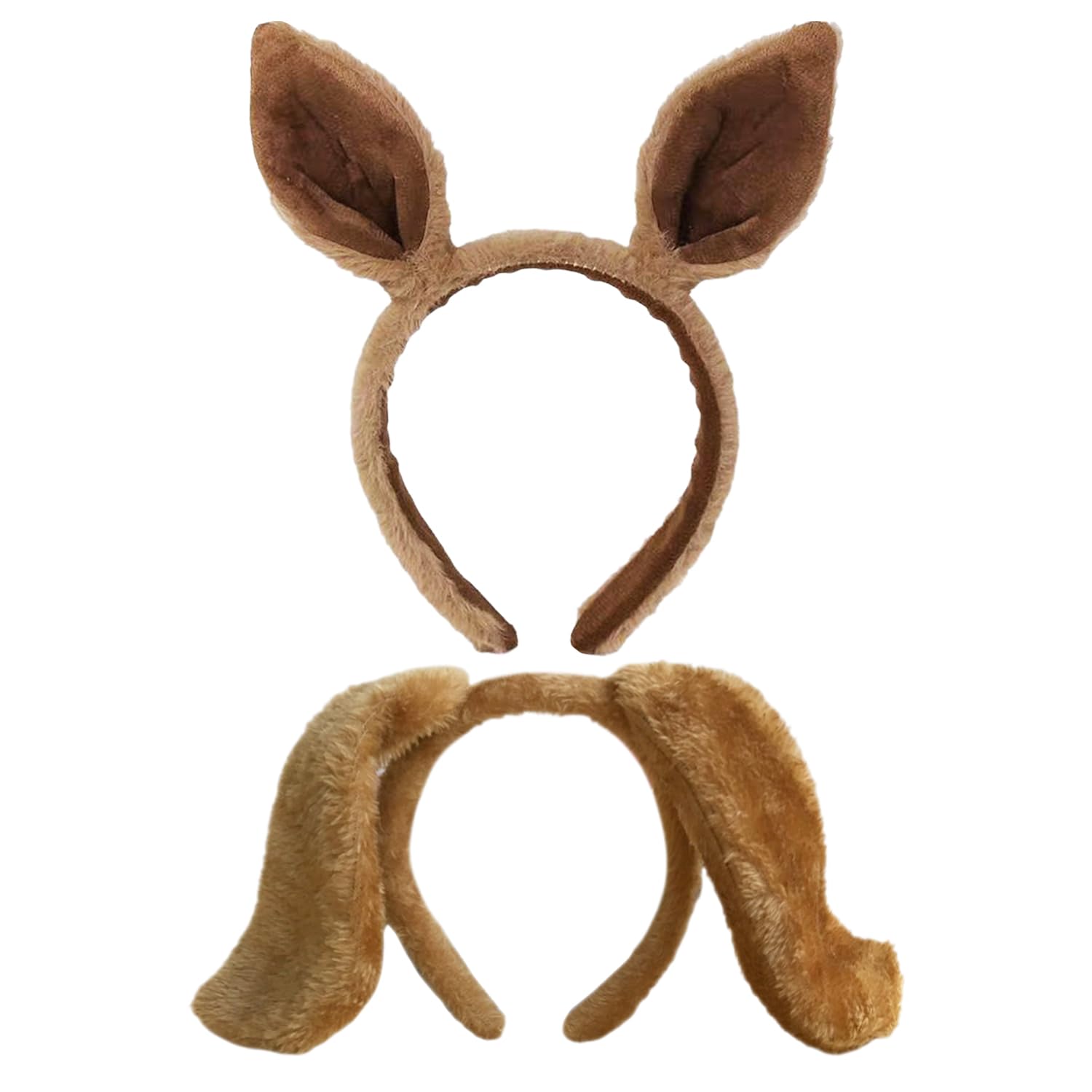 2 Pieces Of Animal Ear Headbands, Cute Plush Headbands, Cartoon Ear Headbands, Women’S Hairbands, Creative Plush Headbands