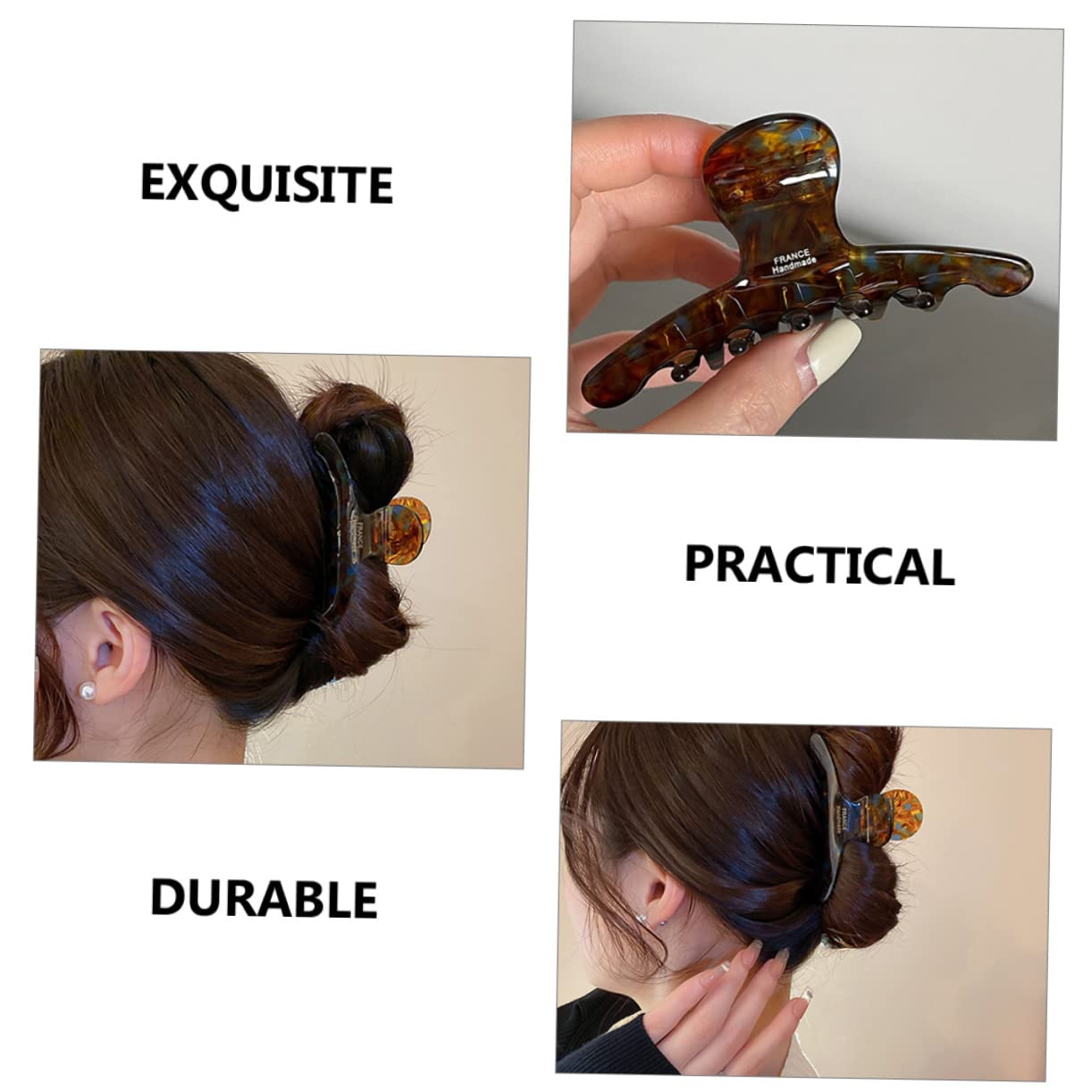 minkissy 5pezzi Clip Per Acetato Fermaglio Per Acconciature Accessorio Per Design Non Scivoloso e Resistente Colore Blu Sfumato Look