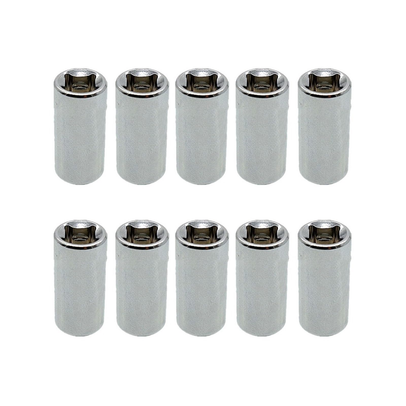 10pc 1/4 Pollici Quadrato Drive a 1/4 Pollici Codolo Esagonale convertitore di Punte a sgancio rapido Supporto for cacciavite Adattatore di conversione Presa a Impatto Socket Sockets