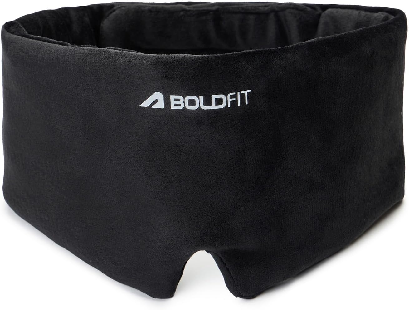 Boldfit Silk Eye Mask For Sleeping Men Adjustable Super Soft Eye Mask For Comfortable Sleep Travelling Sleeping Mask Sleep Mask Pad Large -Black