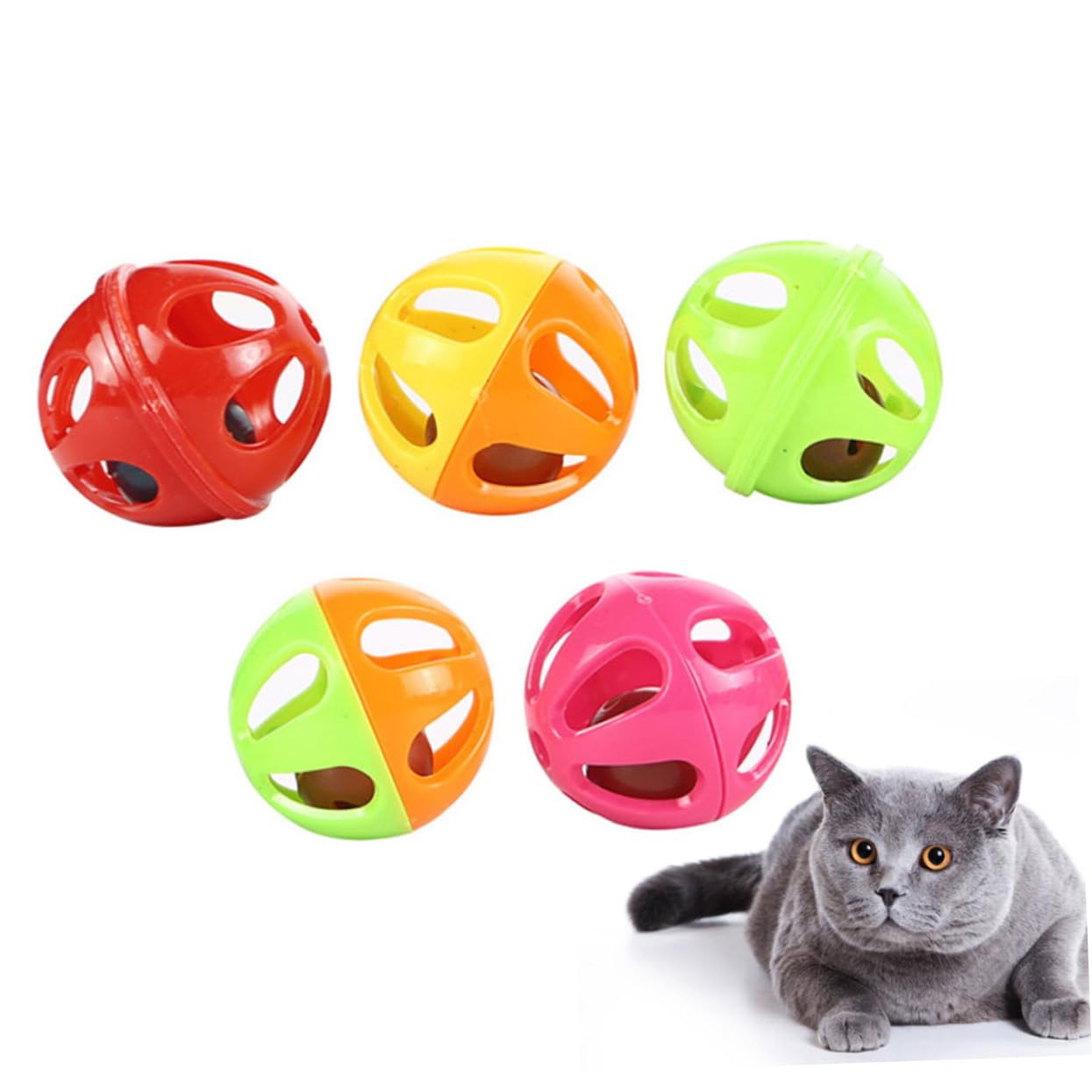 VANZACK Lot De 3 Clochettes pour Chat 2 Tons Robustes Et Sûres pour Éviter Les Griffures 50 Pièces X 3