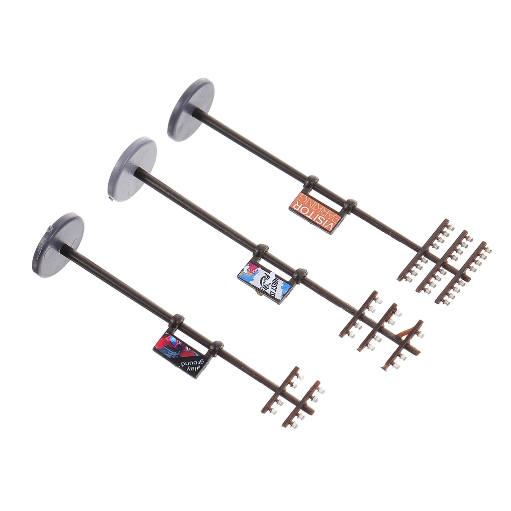 Angoily 1 Set Telegraph Pole Model Diorama Kit Scenery Micro Telegraph Poles Mini Telegraph Pole Plastic