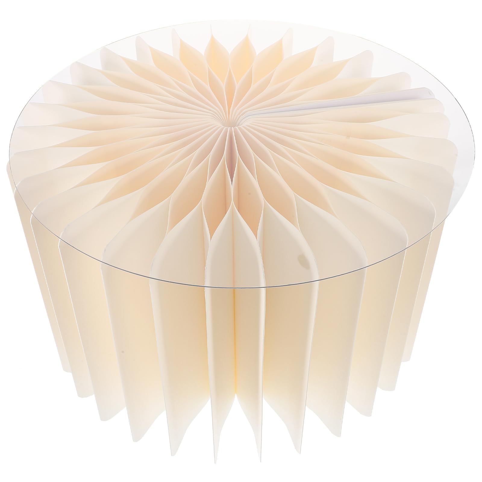 HOMSFOU Support De Piédestal Cylindrique 12X12X7.48 Pouces Socle Rond Stable Léger Avec Panneau Acrylique Pour Présentoir Gâteau Centre De Table Mariage Fête