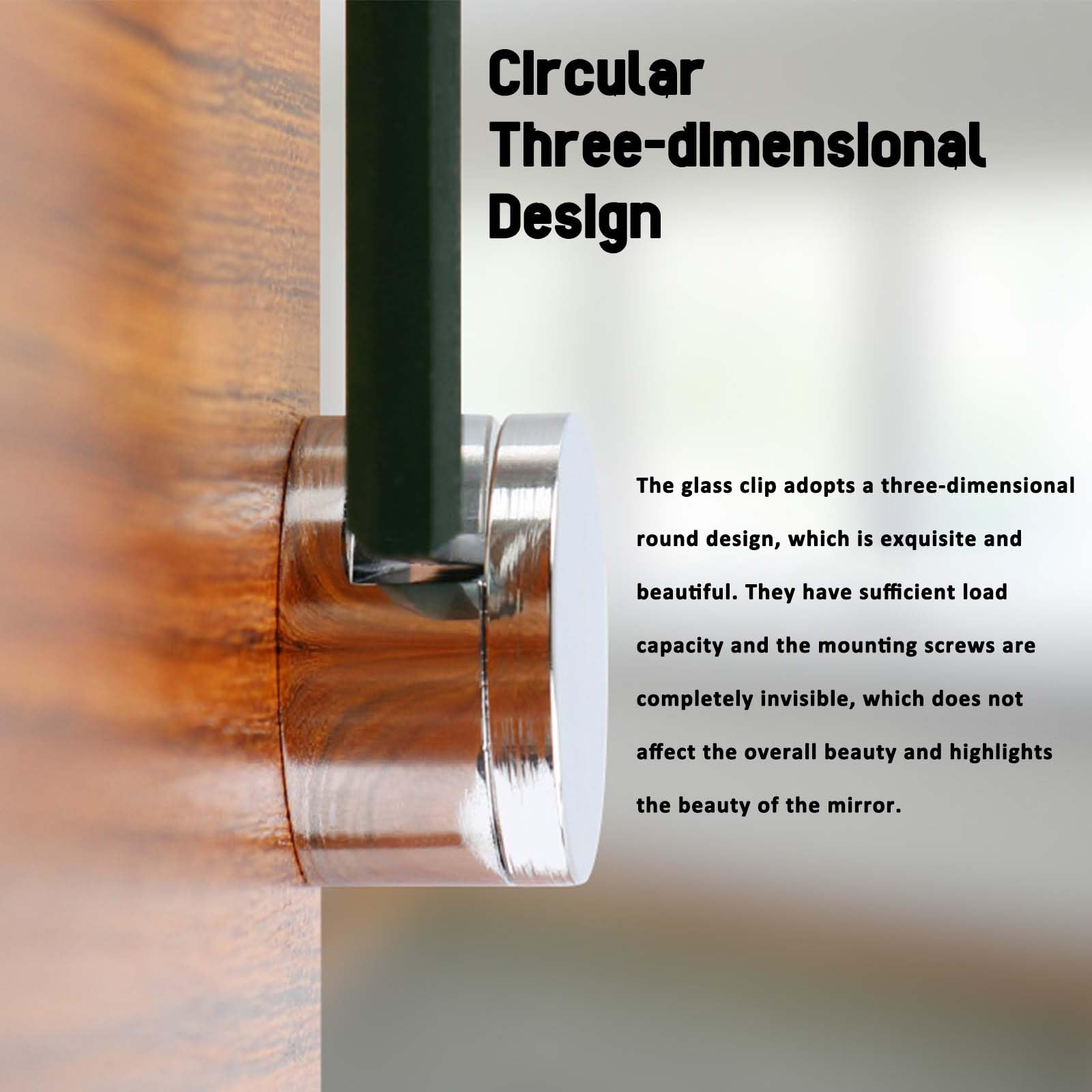 Mirror Holders for Wall Mounting Made of Zinc Alloy Mirror Holder, Mirror Holder Wall - Image 4