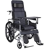 Wheelchair+Foldable+and+Portable+for+The+Elderly+manually+with+Toilet