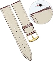 Vista 3 de BINLUN Leather Watch Band Genuine Calfskin Replacement Watch Strap Quick Release Crocodile Pattern 10 Colors 13 Sizes for Men