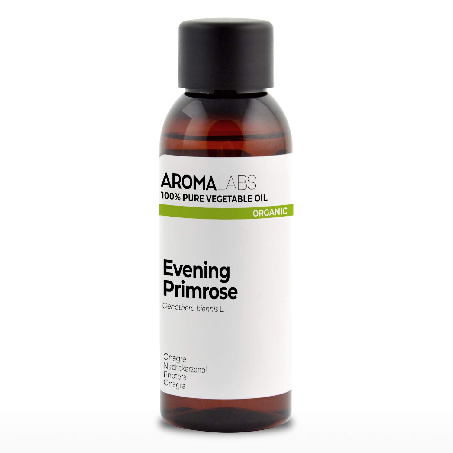 Aceite de Onagra BIO (Oenothera biennis) - 50 mL - Aceite Vegetal Virgen Certificado AB - Aroma Labs