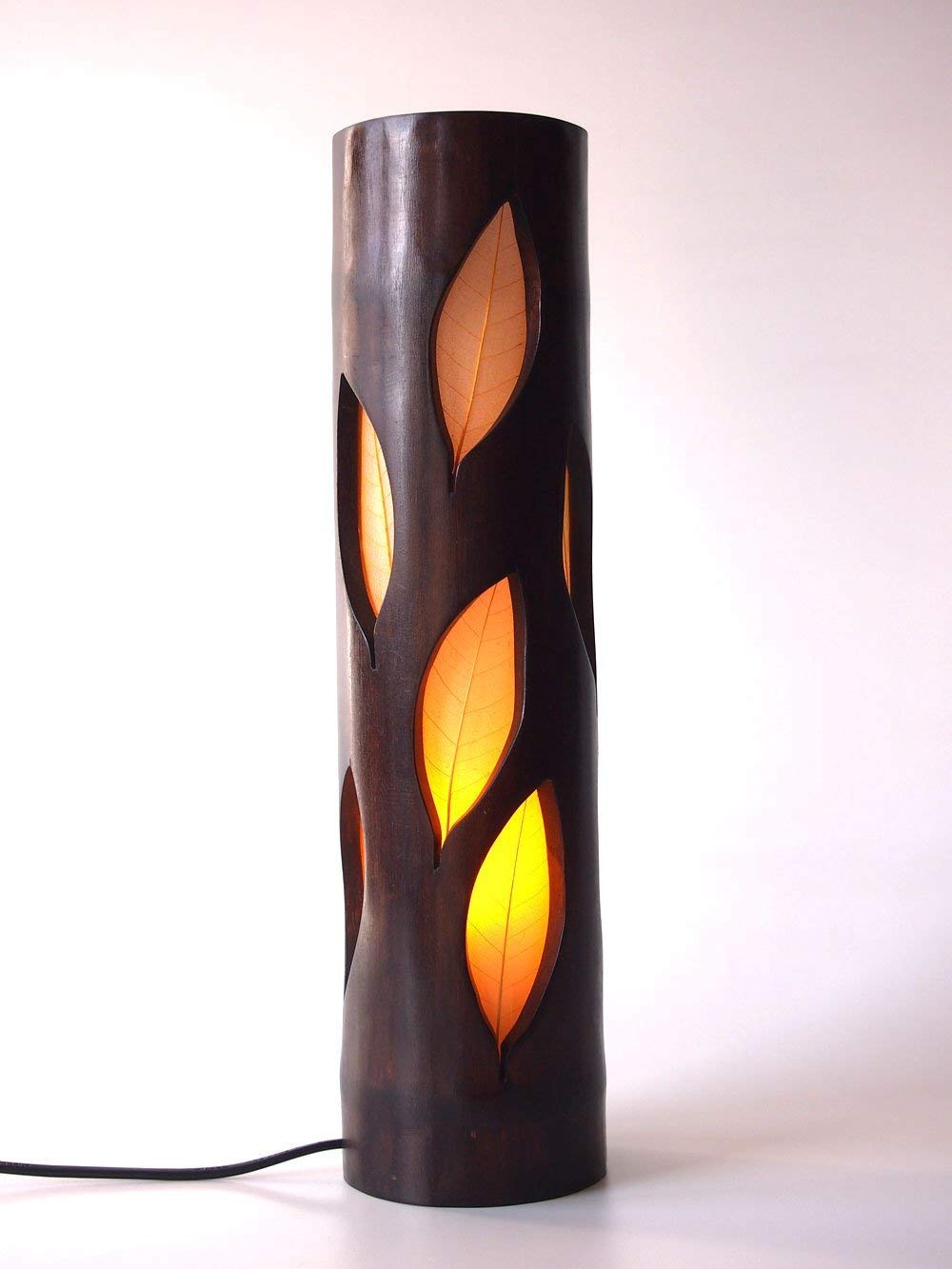 Bamboo BGBamboo Bedside Lamp, Wood lamp, Leaf lamp, Boho lighting, Ambient light