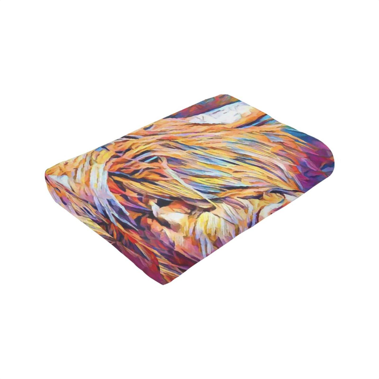 Highland mucca flanella coperta coperta per divano letto di lusso, antistatica sfocata morbida (più dimensioni