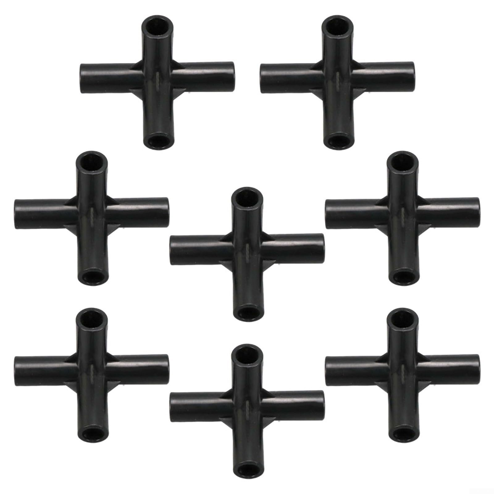 NVARUPC 8PCS Fitting 8/12/16/19mm 4 Types Stable Support Heavy Duty Greenhouse Frame Building Connector Suitable for Grape Trellis Sunscreen Shed Gardening,8mm