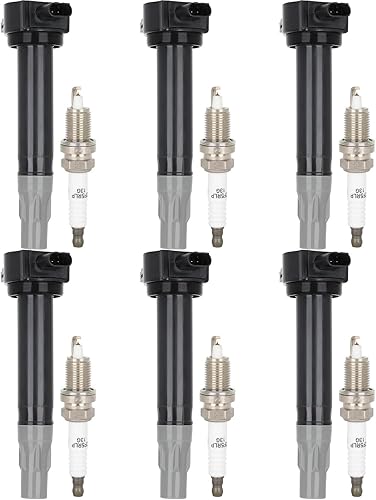 Miniatura 20 de ECCPP UF413 6 bobinas de encendido con 6 bujías de iridio para Honda para Acura para Saturn Civic Pilot Ridgeline MDX EL Vue 1.7L 3.5L UF400 UF512