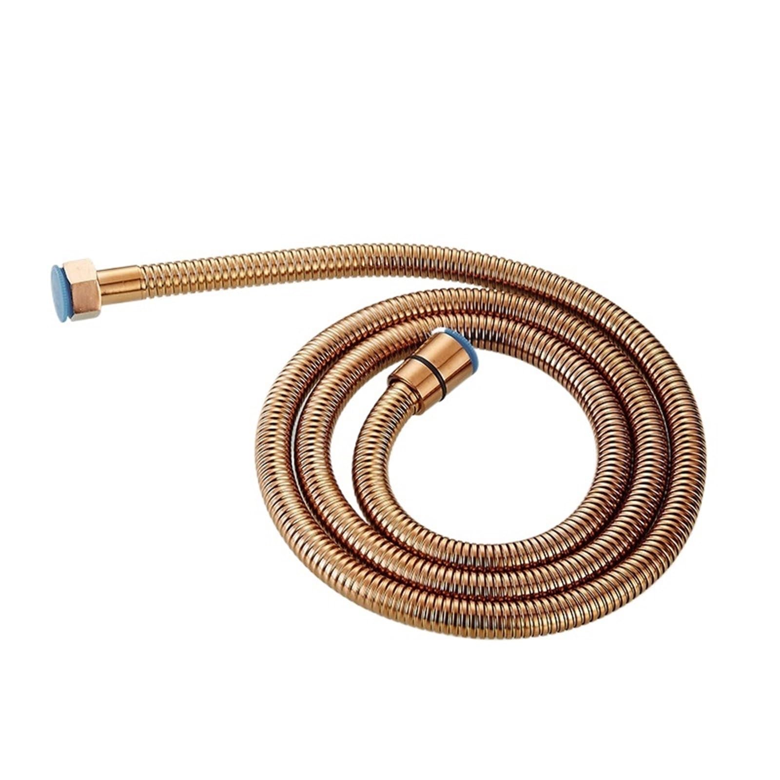 Shower Hose Stainless Steel Corrugated Pipes G1/2 Shower Hose 1.5m(Color7)