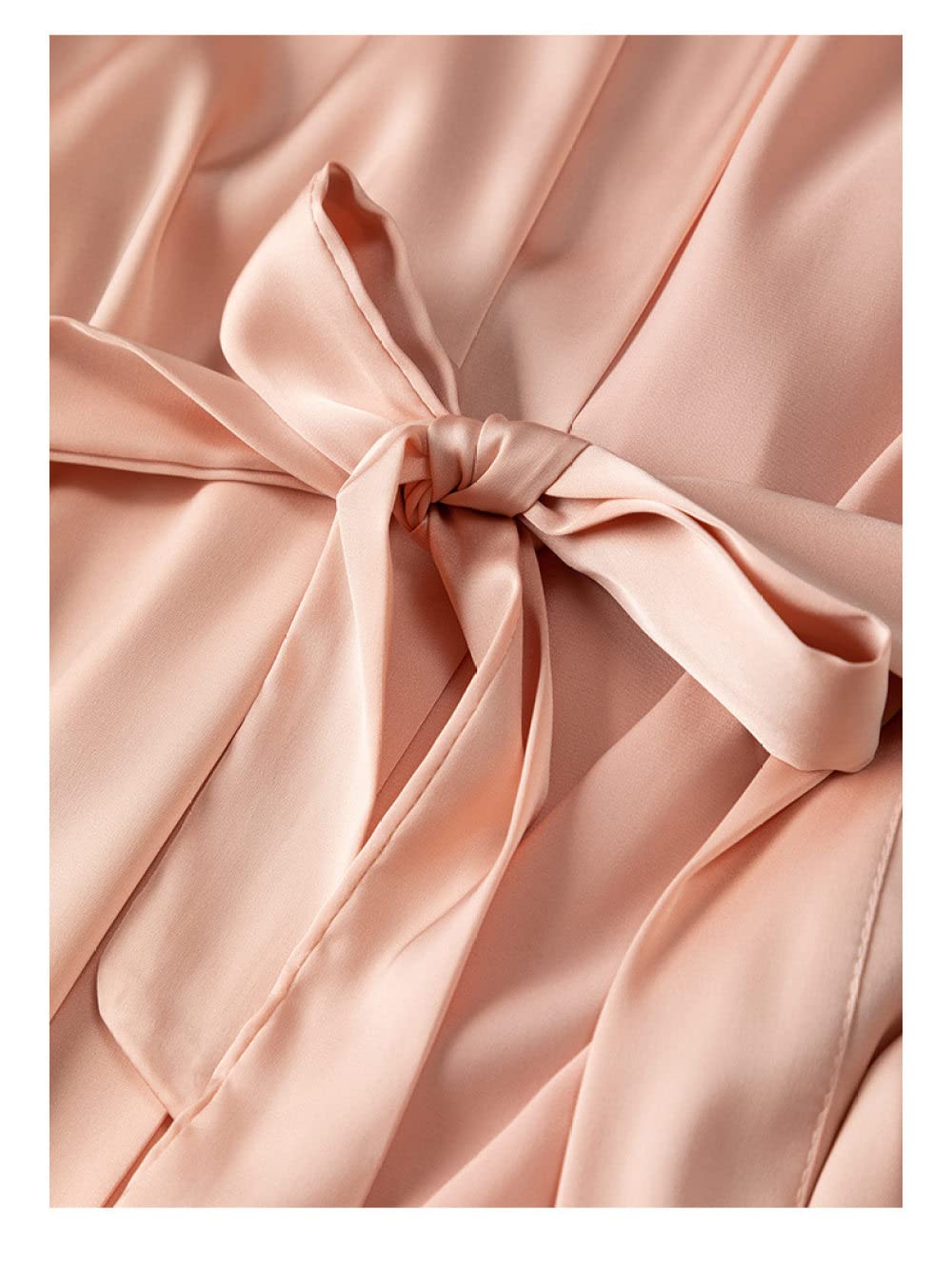 OZEO Pigiama Raso Donna,2 Pezzi Set Accappatoio Kimono in Raso Sexy Pizzo Maglia Senza Schienale Vestaglia Set Camicia da Notte San Valentino Abito Pigiama Sposa Vestaglia Bademantel Damen,Nero,M