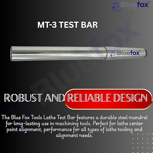 Miniatura 4 de Barra de prueba de alineación de torno 3MT MT3 sobre toda la longitud 13-316" (335mm) aleación EN31