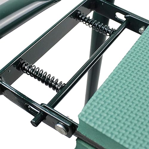 Miniatura 5 de DSISI - Taburete plegable para jardín con almohadilla para arrodillarse y bolsa de herramientas, portátil, ligero, taburete para jardinería, 60 × 27