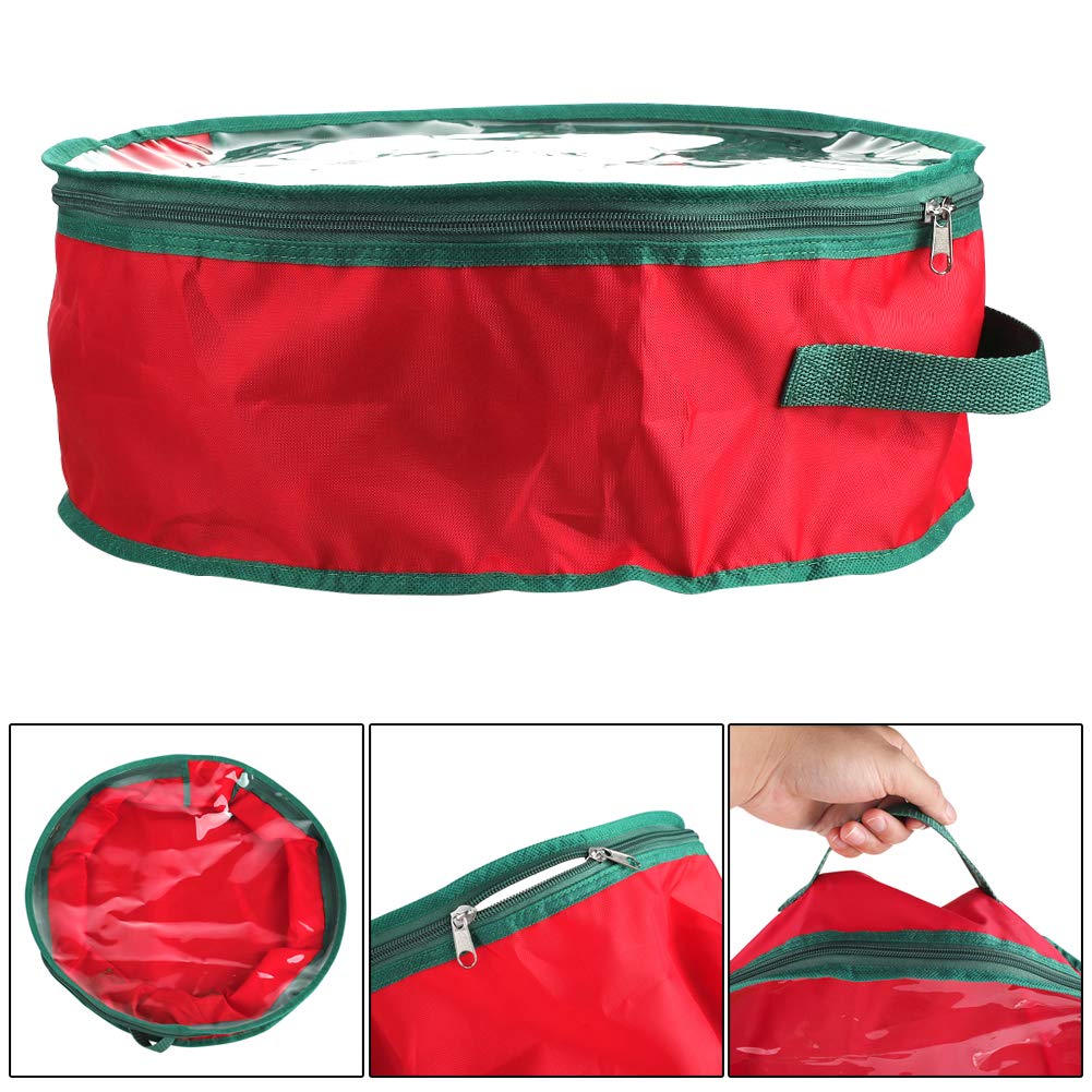 2er Pack Clear Kerst Krans Opslag Container Xmas