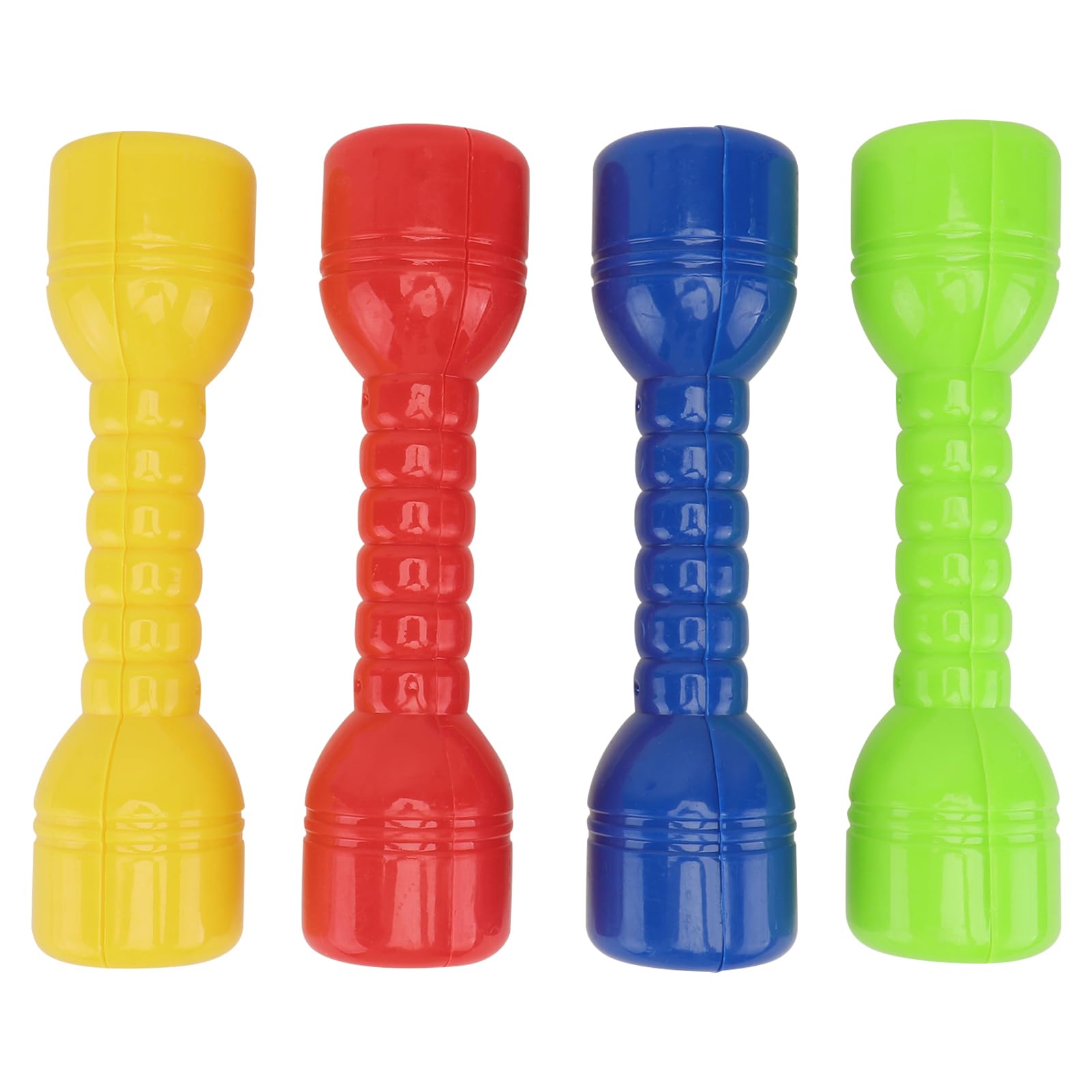 VICASKY 4pcs Plastic Weight Set Dumbbells Set - Plastic Hand Dumbbells Home Gym Exercise Barbell for Body Weights Exercise Hand Excercise Fitness Home Kindergarten Sporting