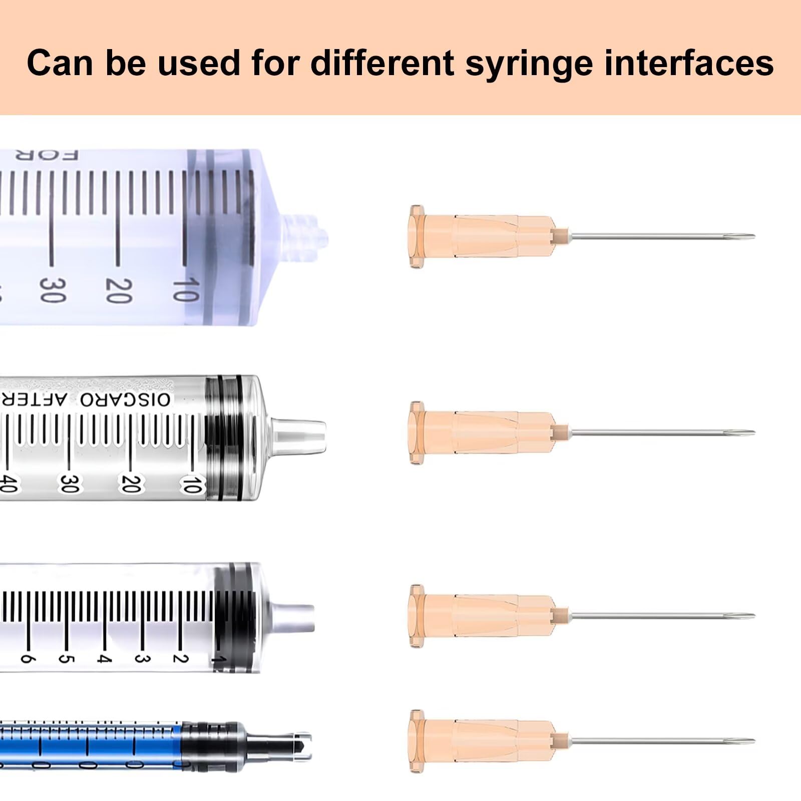100 Pcs 25 Gauge 5/8-Inch(16mm) Needle Luer Lock Lab Accessories, with Cap, Individually Wrapped, for Scientific & Industrial — Amazon image 4