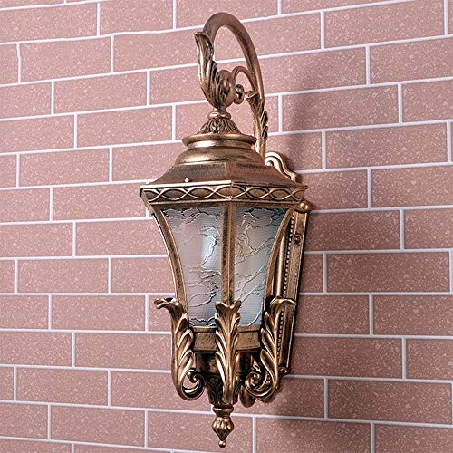 Sufleyy Wall Spotlight Victorian Wall Lantern Aluminum Vintage Patio Garden Light Outdoor Waterproof Retro Wall Lamp Staircase External American Garden Villa Loft Wall Lamp Edison E27