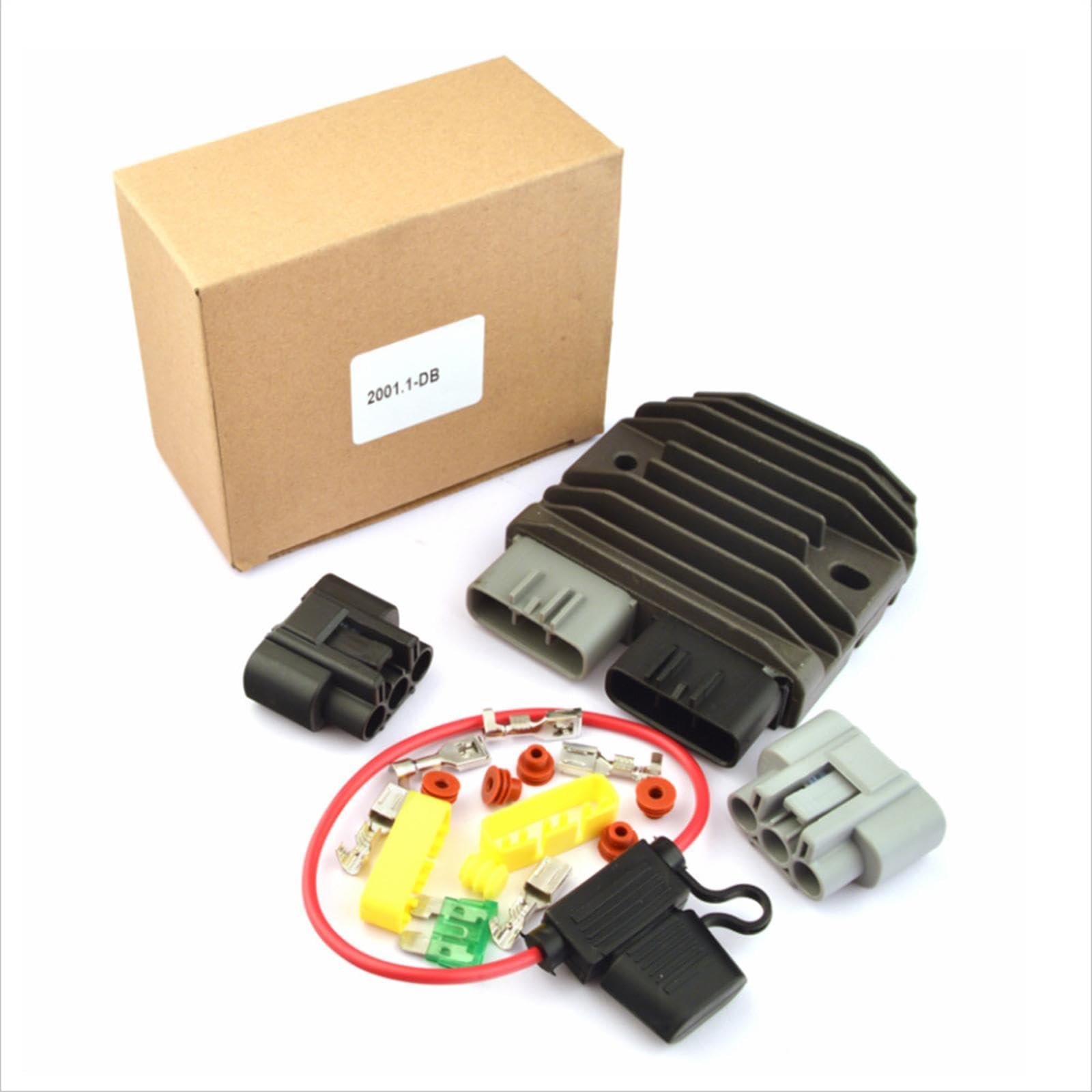 Amagogo Spannungs Motorrad Gleichrichter Aluminium Zubehör Ersatzteile Passend Ersatz Langlebig für Mosfet FH020AA FH012AA Reparatur Werkstatt