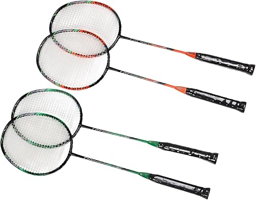 Miniatura 7 de 2 raquetas deportivas de bádminton, raqueta de bádminton ligera de fibra de carbono con bolsa de almacenamiento para patio trasero al aire libre