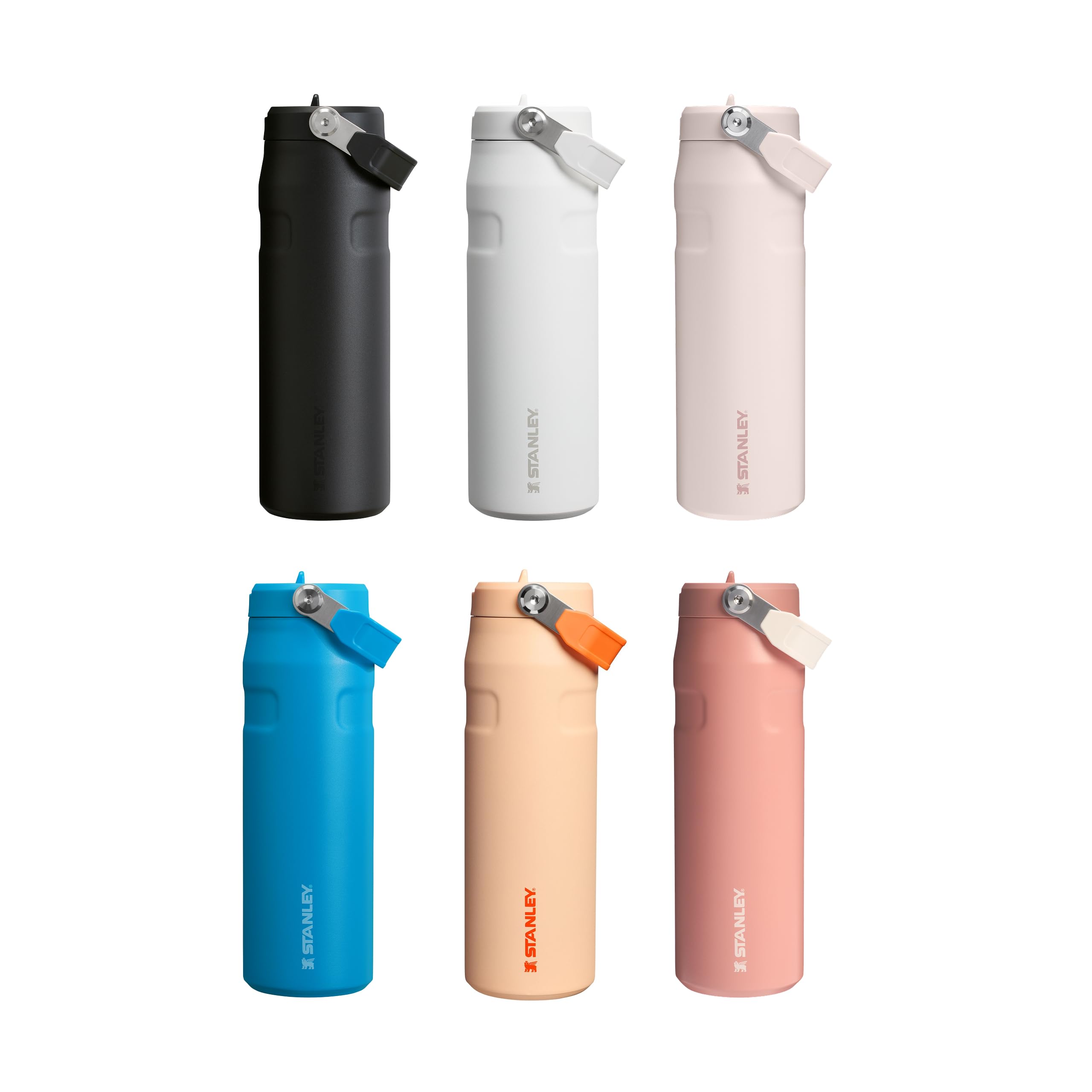 Stanley 1913 Flip Straw 2.0 Borraccia Con Cannuccia 0.7L - 10 Ore Di Freddo - 2 Giorni Di Freddo - Acciaio Inossidabile - Senza BPA - A Prova di Perdite - Lavabile In Lavastoviglie - Rose Quartz