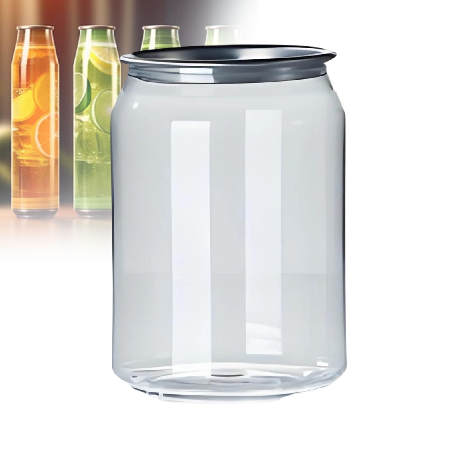 Vasos selladores de latas de plástico desechables a prueba de fugas con tapas de aluminio para botellas de bebidas, compatibles con máquina de sellado de latas