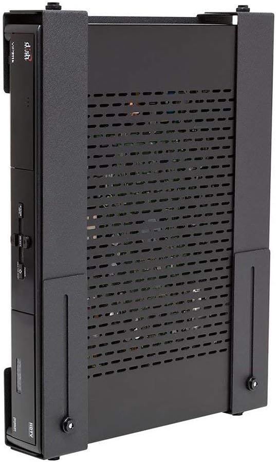 HIDEit Mounts Uni-LS Mount - US Patent, American Company - Steel Adjustable Large and Slim Wall Mount - Hide Your Cable Box, Satellite Receiver Bracket, Mount for DVRs, Security NVRs and More
