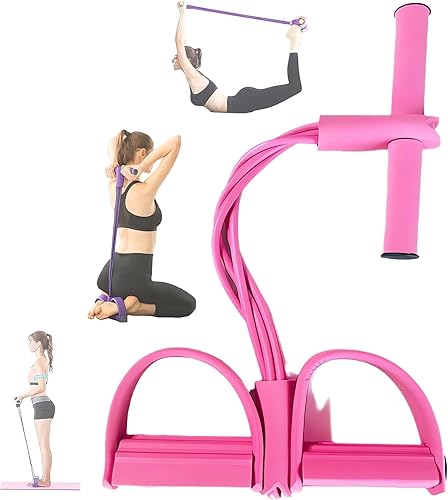 21 bandas de resistencia de fitness, 4 tubos de pedal de tobillo  2023 nueva cuerda elástica para piernas sentadas bandas de ejercicio con asas,