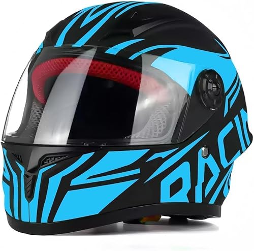 Casco de motocicleta de cara completa para niños, motocross ATV Dirt Bike Go-Kart de 4 ruedas, casco de moto todo terreno, aprobado por DOT