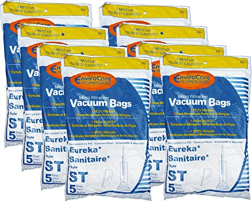 60% Off Discount EnviroCare Replacement Micro Filtration Vacuum Bags for Eureka Sanitaire Type ST Uprights 40 bags 60% Off Discount EnviroCare Replacement Micro Filtration Vacuum Bags for Eureka Sanitaire Type ST Uprights 40 bags