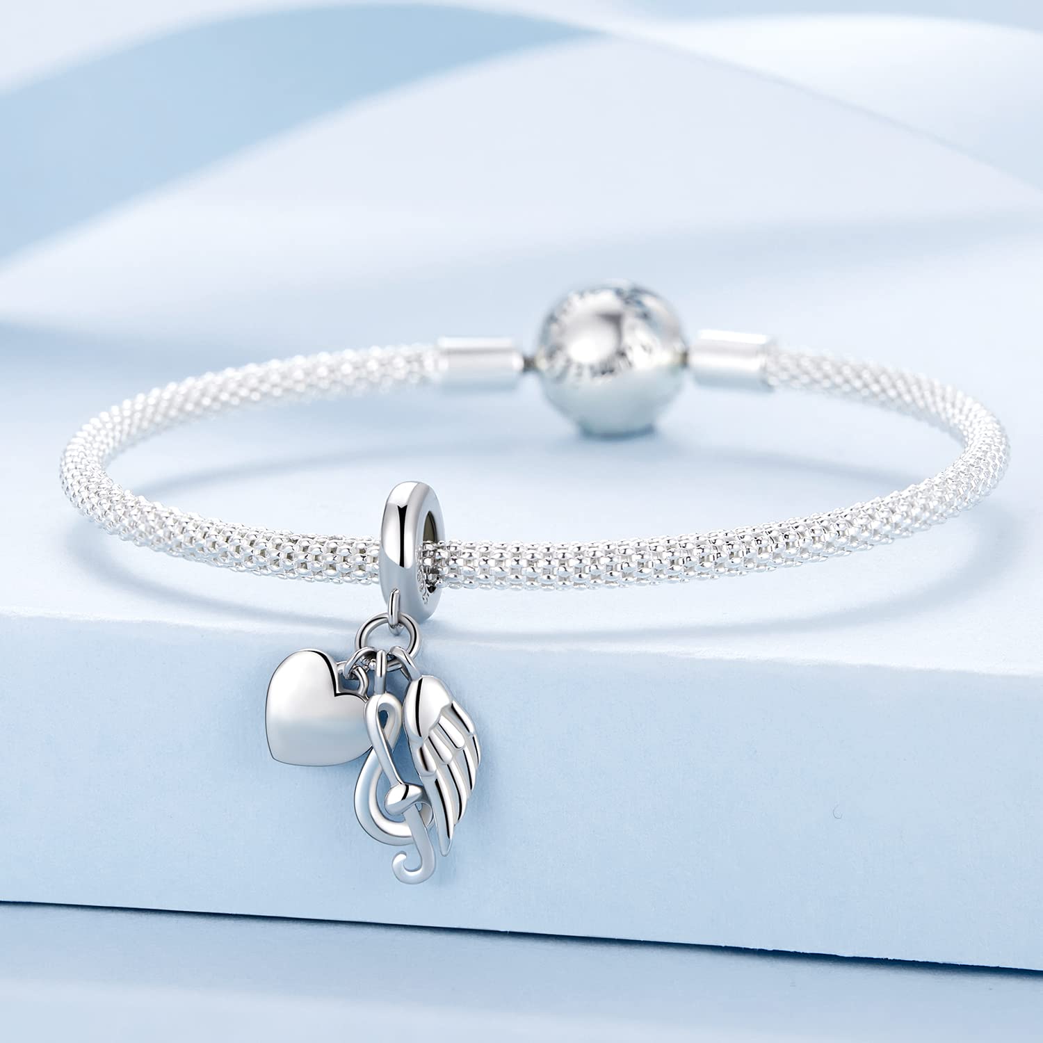 Accessori per braccialetti per strumenti musicali con perline fai-da-te in argento sterling 925