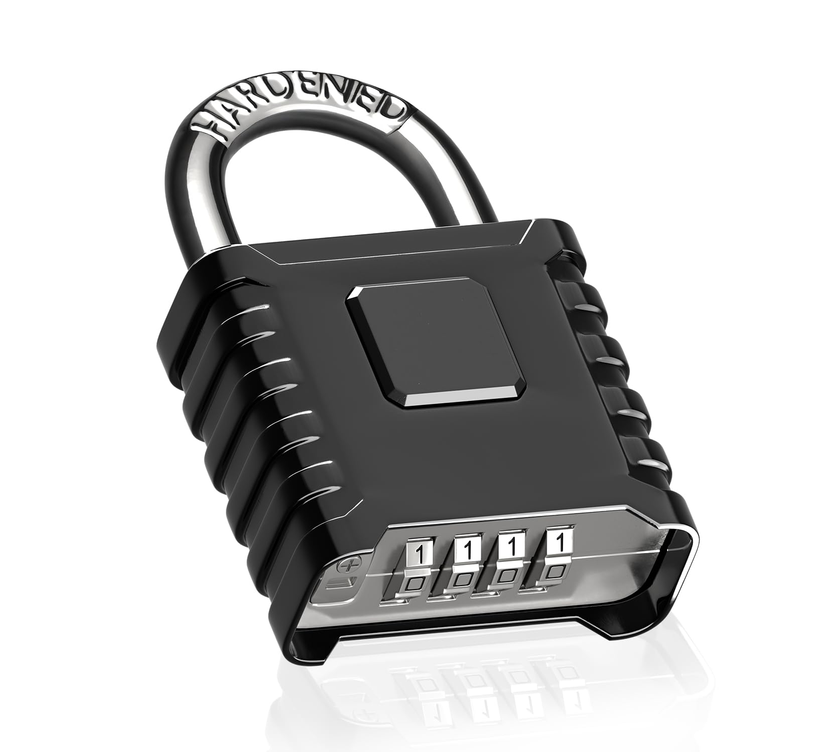 Zenora Heavy Duty Padlocks with Code 52mm 4 Digit Specially Designed Combination Padlock Outdoor Padlock Weatherproof with Hardened Steel Shackle, Ideal for Doors, Garage