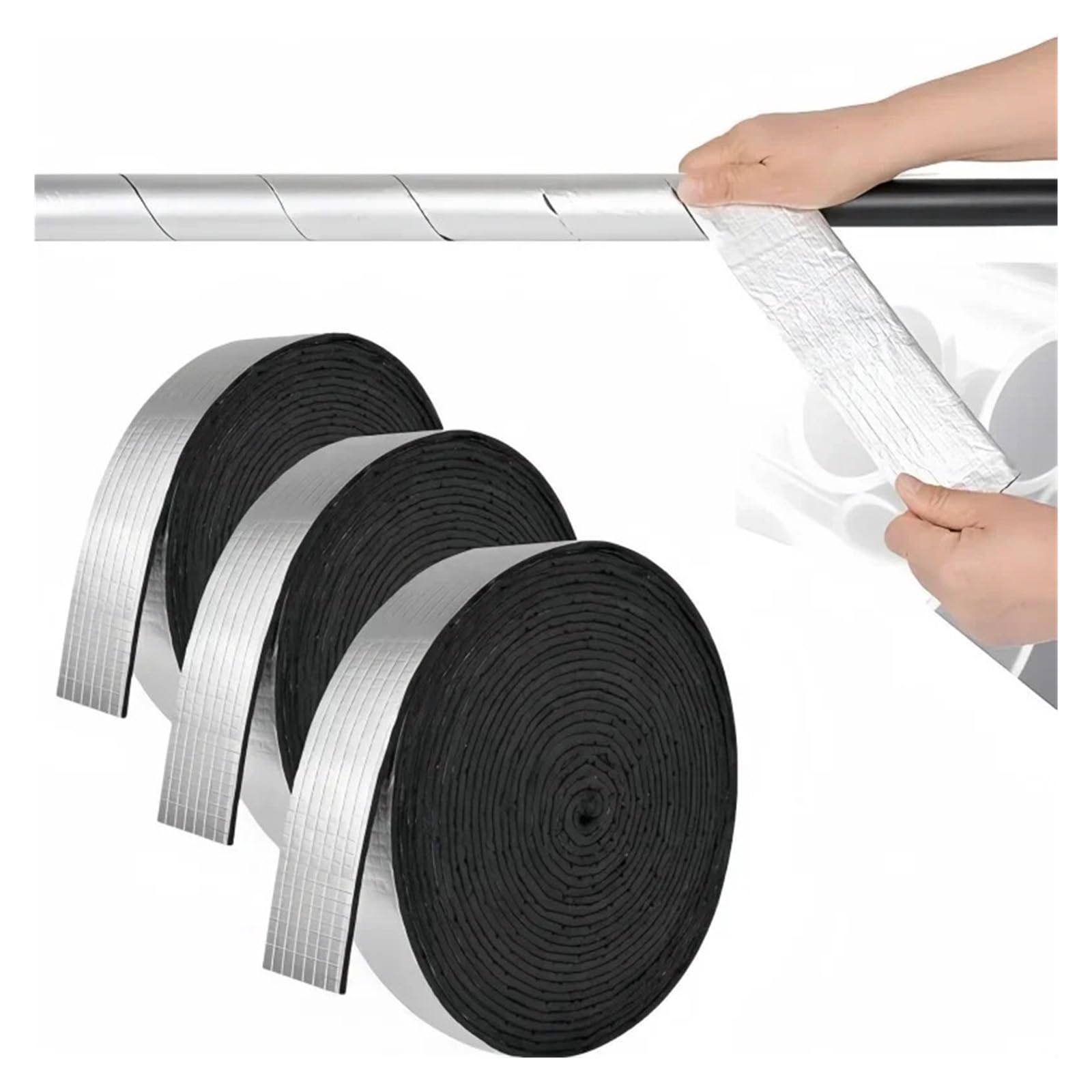 Isolante Tubo Condizionatore Portatile Nastro avvolgente isolante for tubi sventato da 10 m