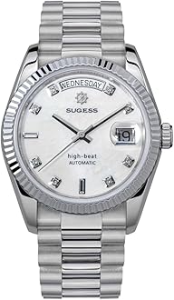 Sugess Classic S449 Automatic dan and date Men's Watches Sapphire Glass Waterproof Luxury Mechanical Watch