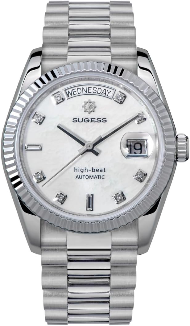 Sugess Classic S449 Automatic dan and Date Men's Watches Sapphire Glass Waterproof Luxury Mechanical Watch