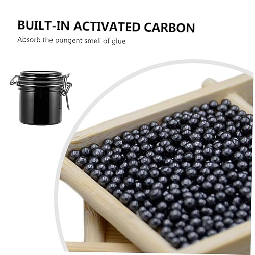 Miniatura 2 de FRCOLOR Caja de almacenamiento de pegamento para pestañas, organizador de extensiones de pestañas, herramientas de pestañas, contenedor de pegamento