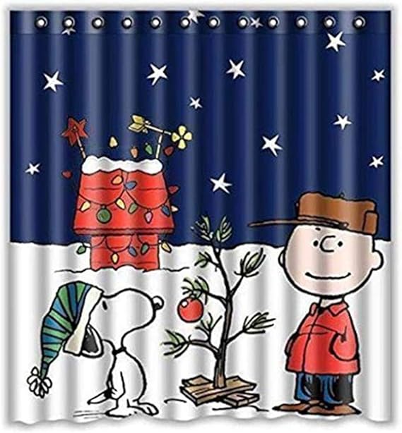Snoopy Halloween Peanuts Fall Thanksgiving Shower Curtain Bathroom W Hooks New Animation Characters Peanuts Analiza Mk