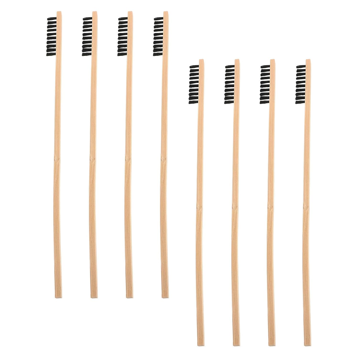 8pcs Ergonomic Wood Bird Cage Brush for Pet Cage and Chicken Coop Cleaning, Sturdy Small Animal Grooming Tool for Daily Maintenance and Removing Tough Stains