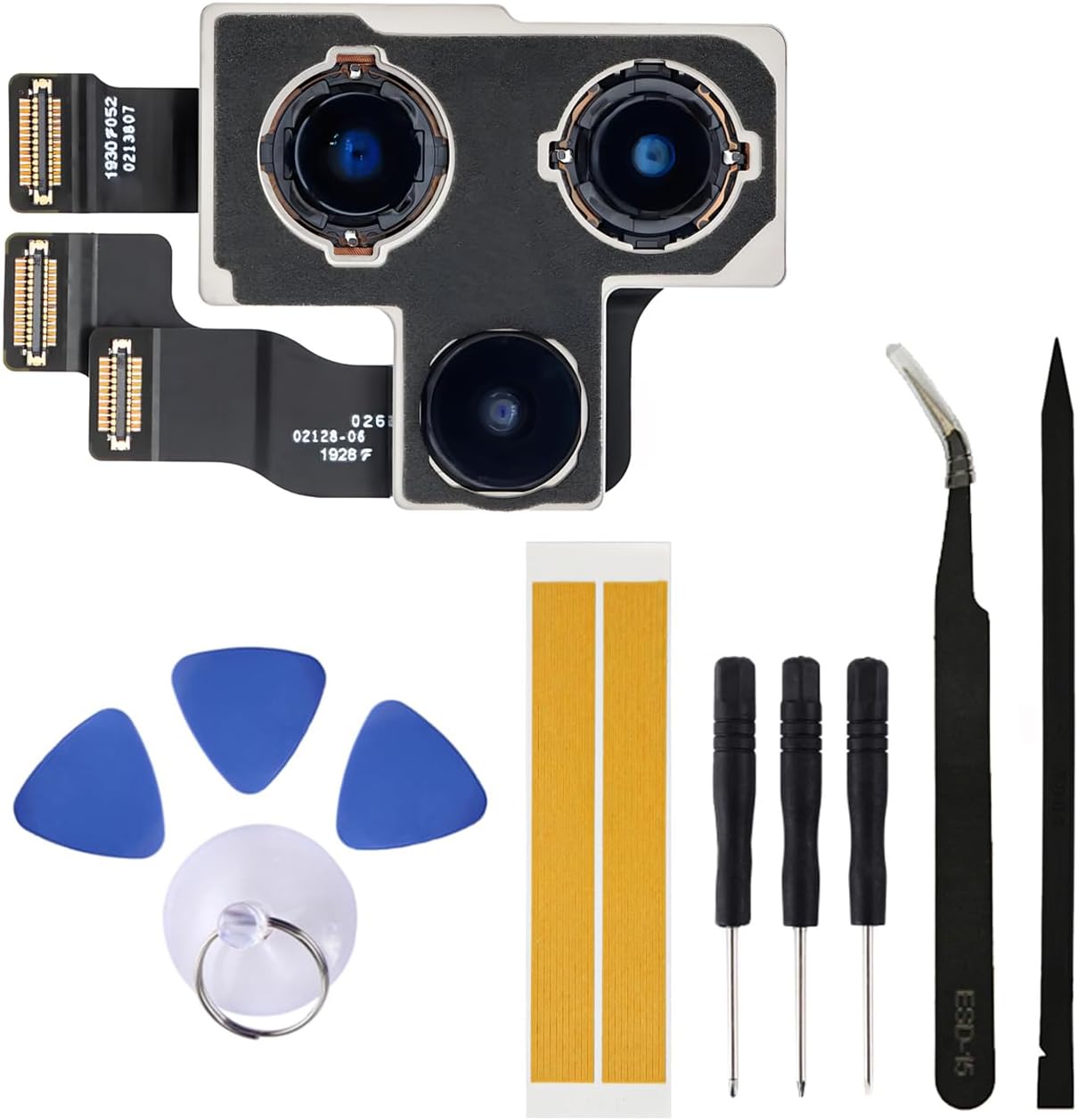 Rear-Facing Camera Replacement for iPhone 11 Pro Back Main Camera Assembly for 11 Pro Max A2160 A2217 A2215 with Repair Tools