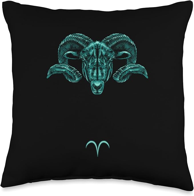 Horoscope Star Sign Astronomy Zodiac Sign Aries Throw Pillow