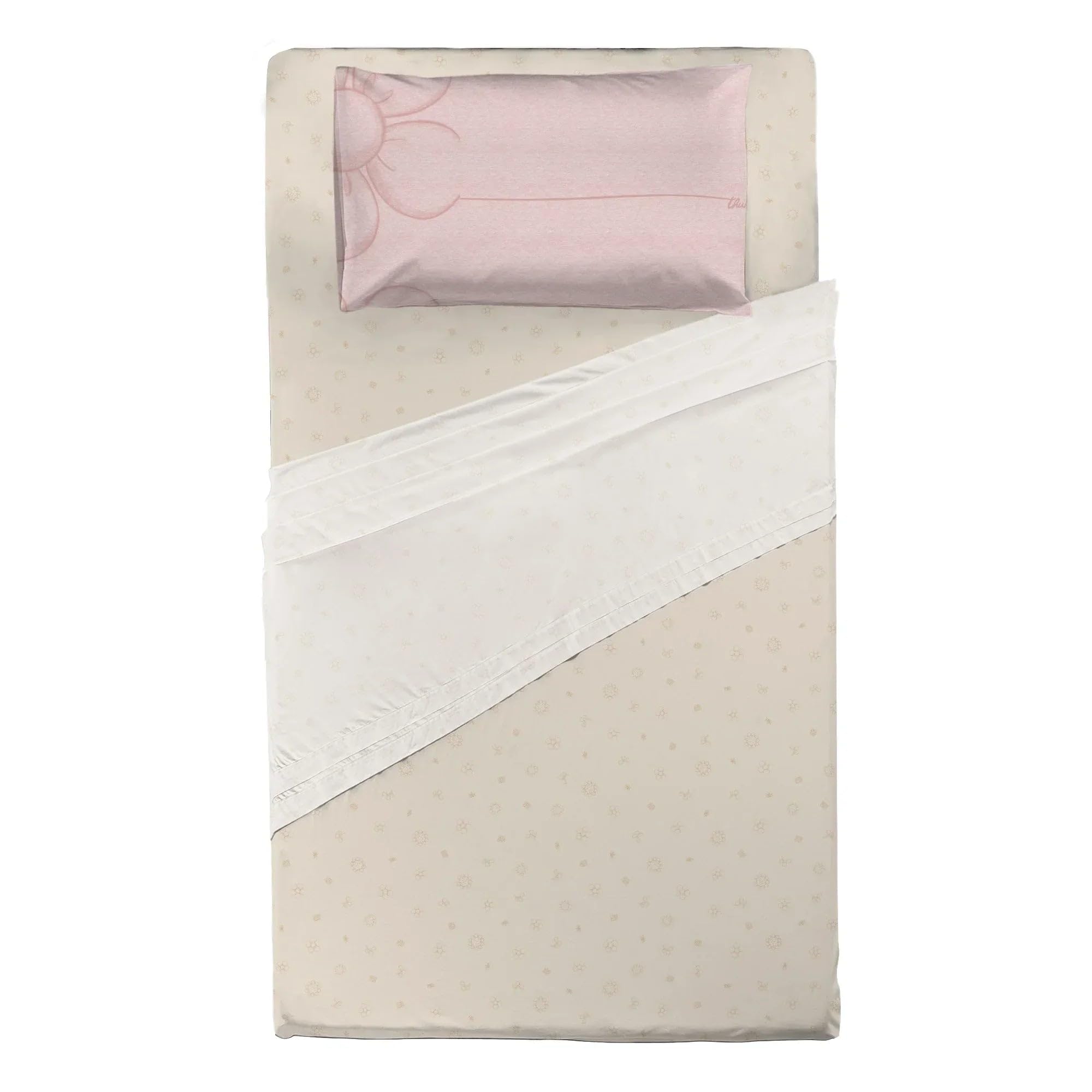 THUN - Pink Duvet Cover Set - Iconic Elegance Line - 1/2 P - 100% Cotton