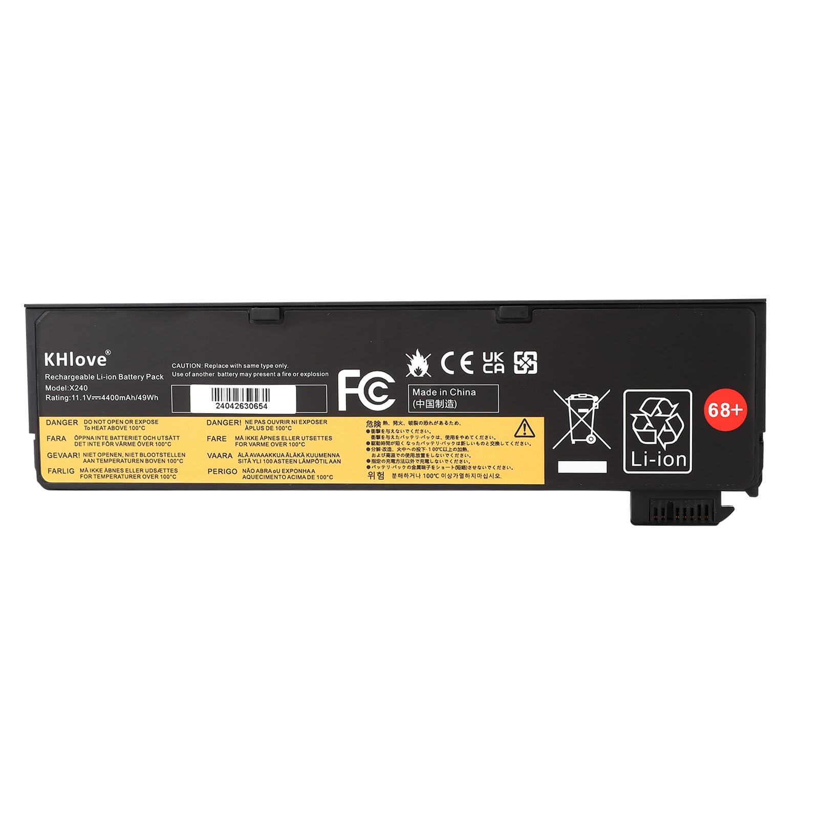 45N1124 45N1125 Laptop Batteria per Lenovo ThinkPad X240 X250 X260 X270 W550 W550s L450 L460 L470 P50s T440 T440s T450 T450s T460 T460p T470p T550 T560 P50S A275 K2450 45N1128 45N1129 45N1130