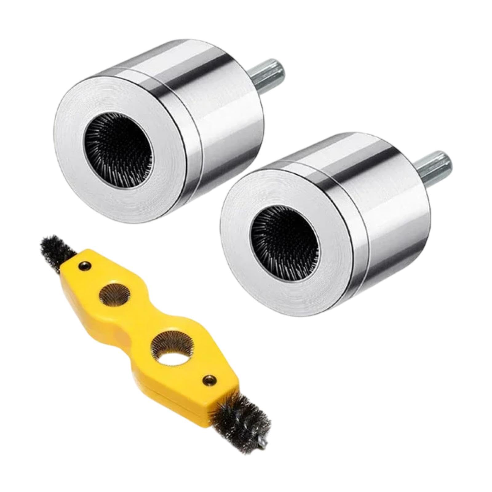 Juego de Cepillos Profesionales para Desbarbar Tuberías de Cobre, Adecuados para Equipos Automotrices E Industriales, Así Como para Tuberías, Conjunto de 1.5 Cm