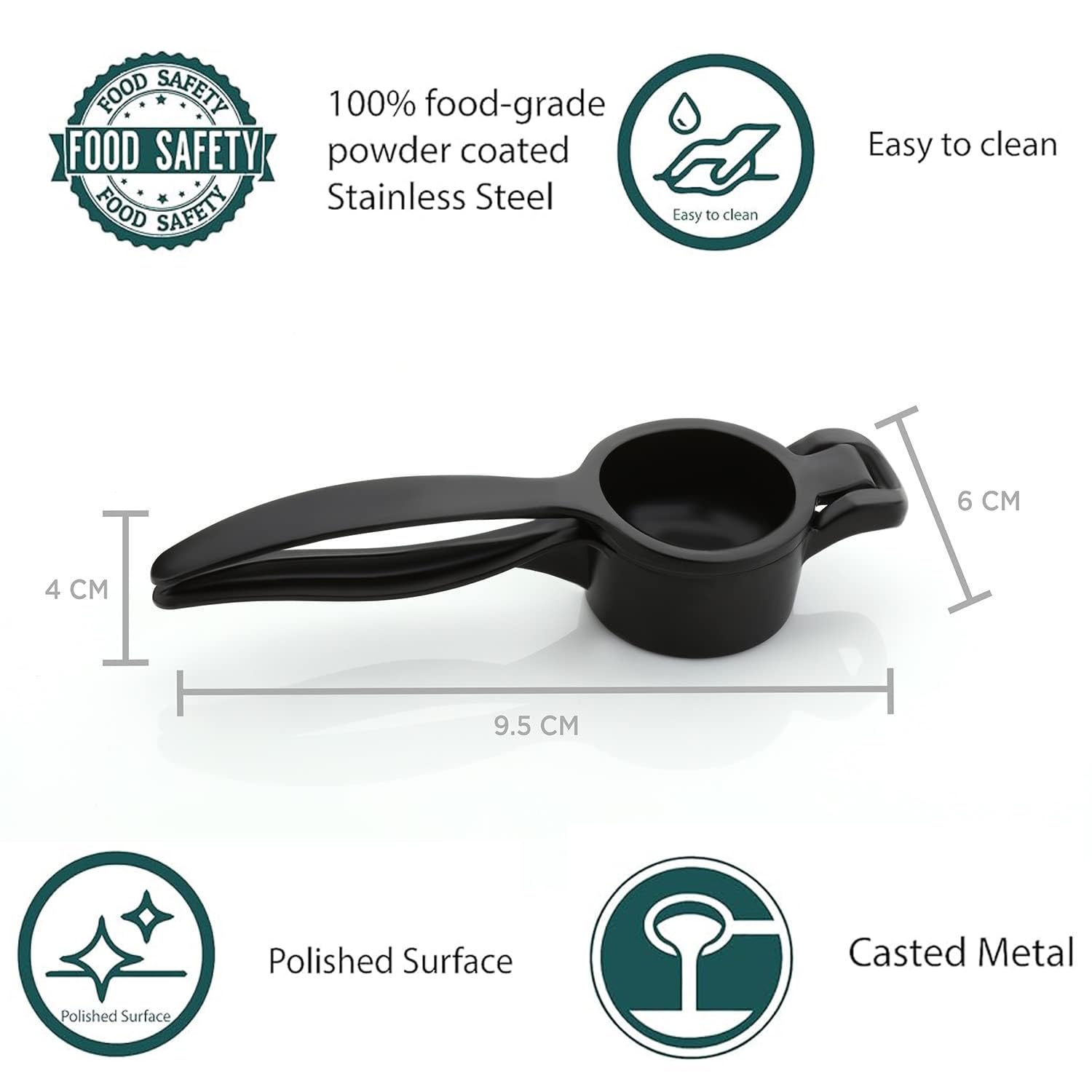 Dharam Paul Traders Aluminium Lemon Squeezer – Handy Kitchen Tool For Fresh Juice, 1 Piece