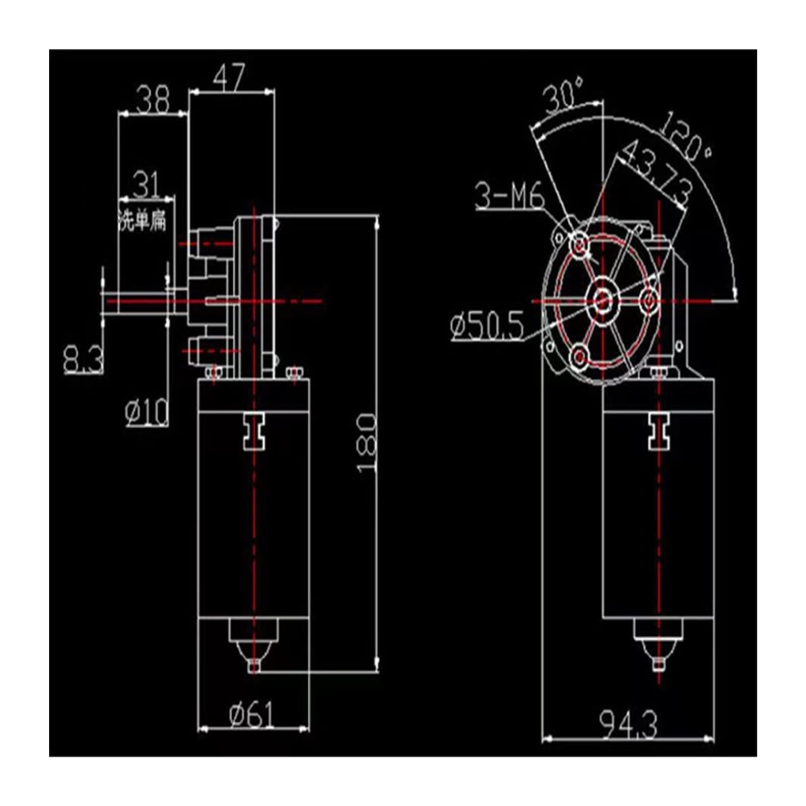 Lagerausstattung, DC 24 V 60 W Schneckengetriebe DC-Getriebemotor 10-410 U/min Ausrüstung for Garagentor mit VolumentorGaragentore, Rolltore, Schiebetüren(250RPM)