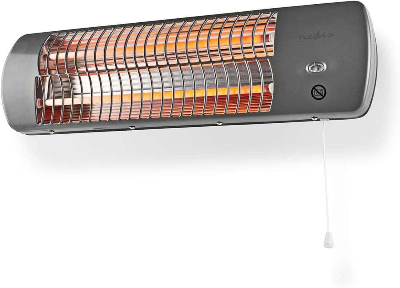 HTBA10GY Bathroom Radiators | 1200W | Adjustable Thermostat | 2 Heat Modes | X4 | Grey
