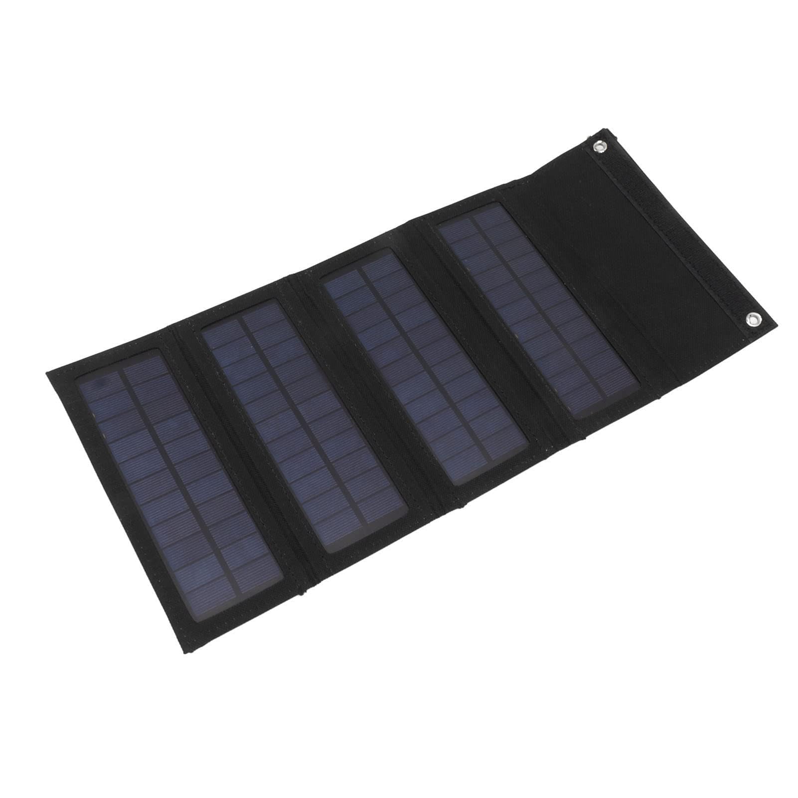 Trwała składana ładowarka panelu słonecznego 40 W na zewnątrz, kemping, wędrówki, przenośny monokrystaliczny panel słoneczny (BLACK)
